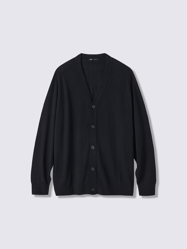 Fine Gauge Knit V Neck Cardigan | MN