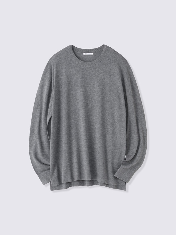 Fine Gauge Knit Crew Neck Sweater | MN