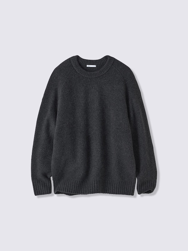 Puffy Touch Knit Crew Neck Sweater | CL