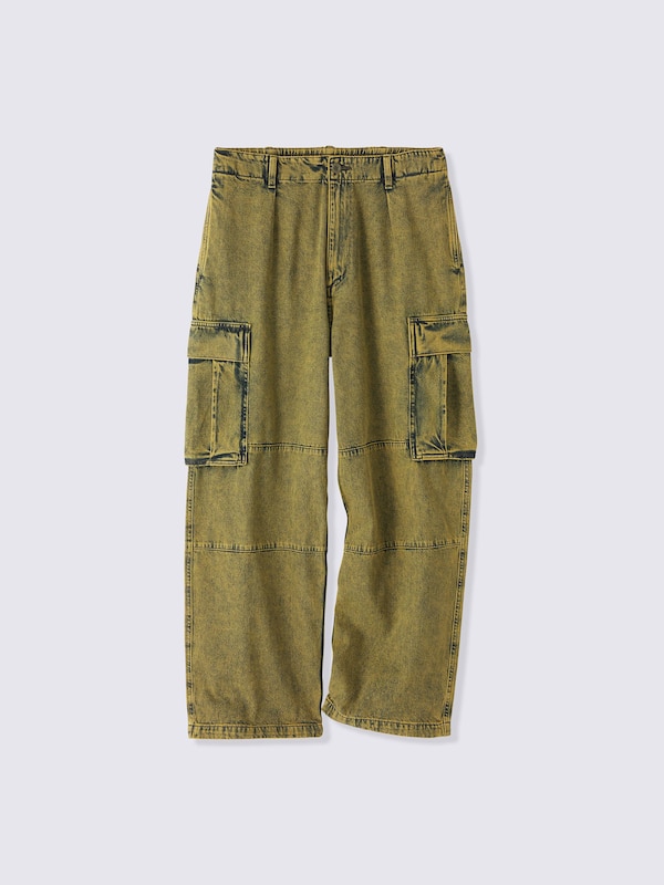 Denim Wide Cargo Pants | UL