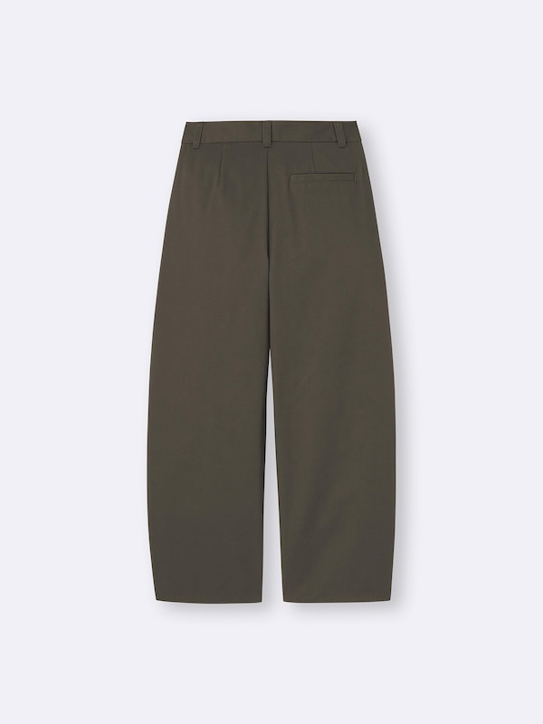 Chino Pleated Barrel Pants