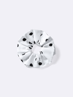 Polka Dot Frilled Scrunchie