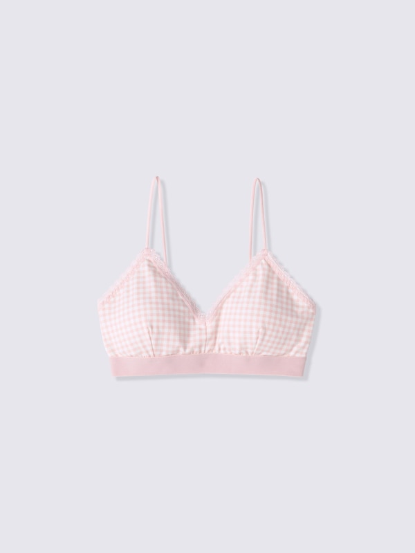 Bralette | Checked | Non-Wire | CZ