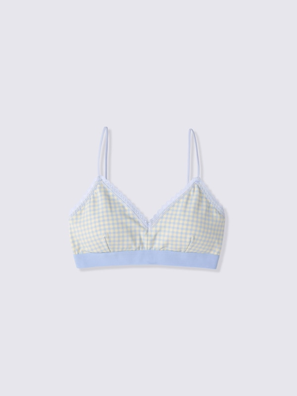 Bralette | Checked | Non-Wire | CZ