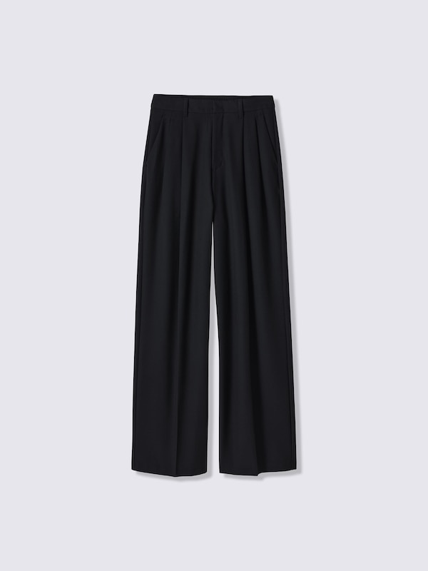 Pleated Wide Pants | Long | MN