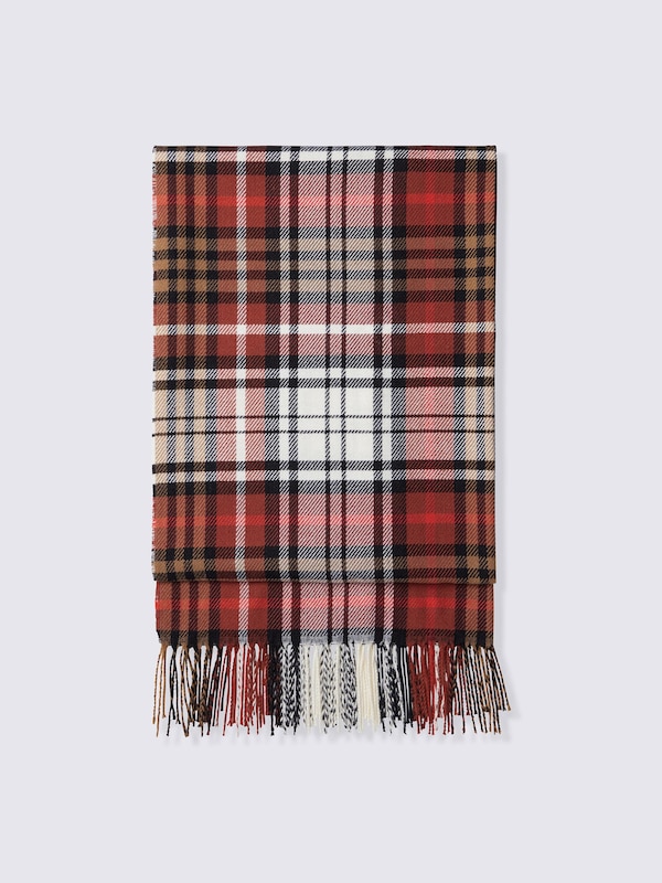 Warm Checked Scarf | PF