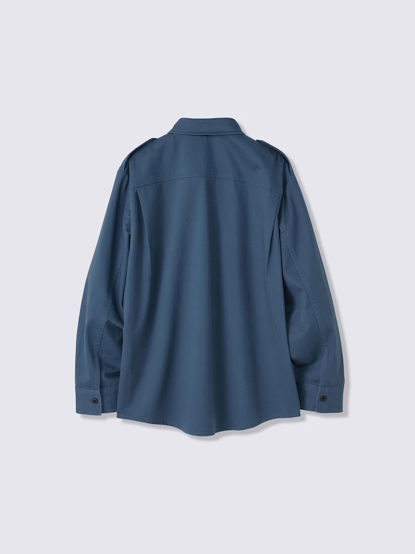 Brushed Cotton Utility Shirt Jacket | UL