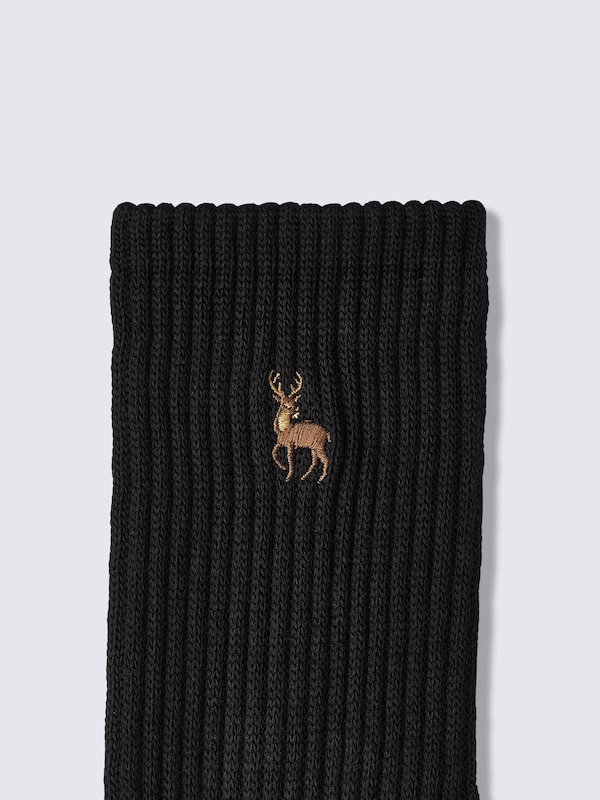 Warm High Ankle Socks | Embroidery | UL
