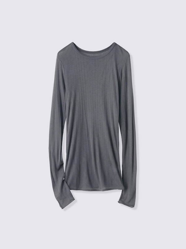 Warm Pointelle Crew Neck T-Shirt | 12 | CZ