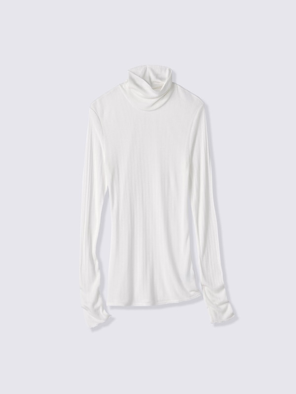 Warm Pointelle Turtleneck T-Shirt | 12 | CZ