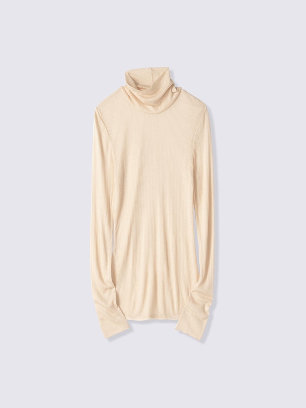 Warm Pointelle Turtleneck T-Shirt | 12 | CZ