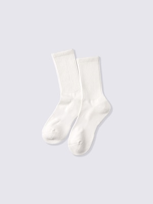 Warm Ribbed Pile Crew Socks | CL
