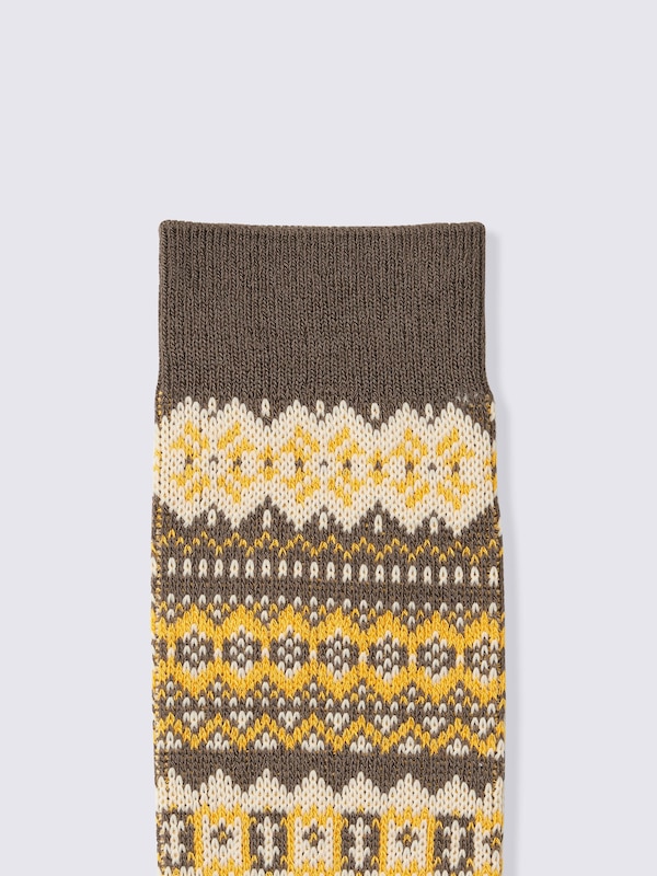 Warm Crew Socks | Fair Isle | CL