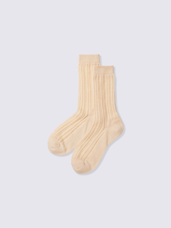 Crew Socks | Lacy Stitch | CZ