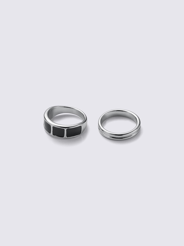 Black & Metal Ring 5-Pack | MN