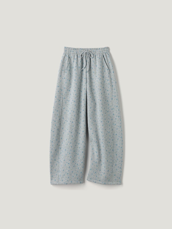 Flower Printed Sweat Pants | by rokh