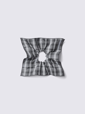 Square Checked Scrunchie | PF