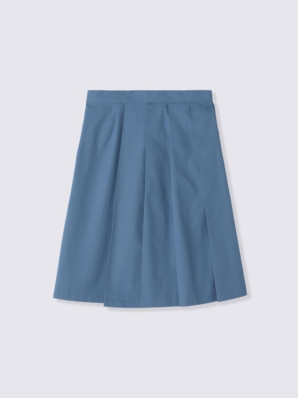 Chino Pleated Midi Skirt | UL