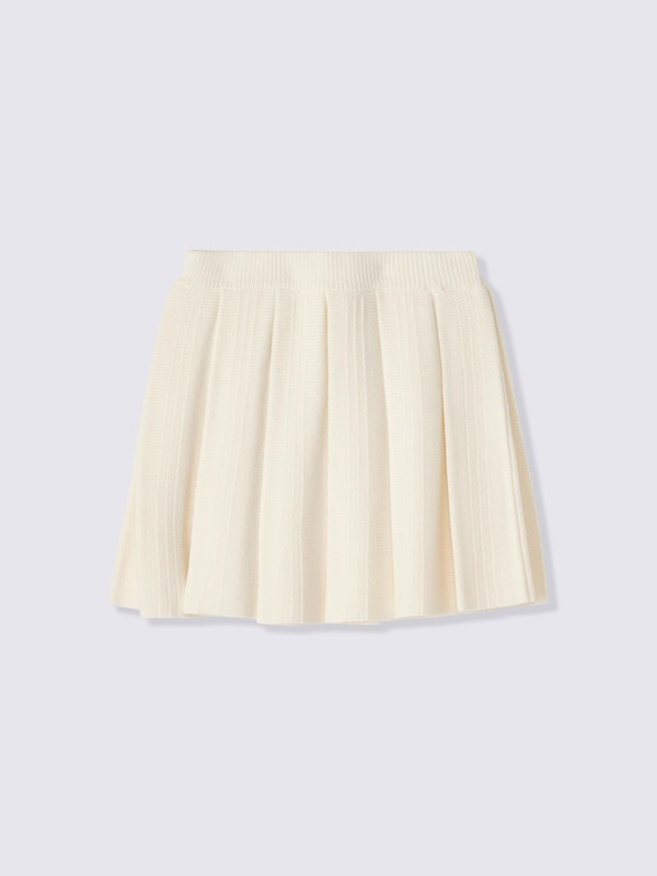 Knitted Pleated Mini Skirt | UL
