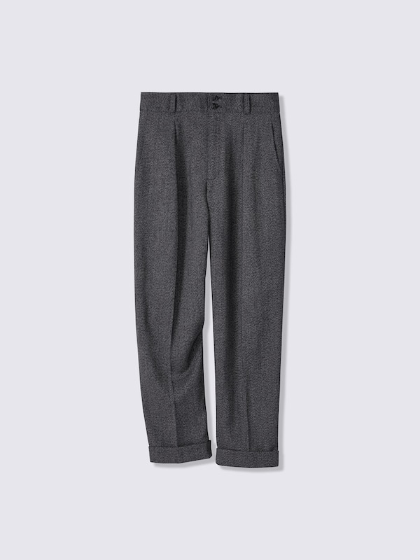 Pleated Tapered Pants | Tweedy | MN