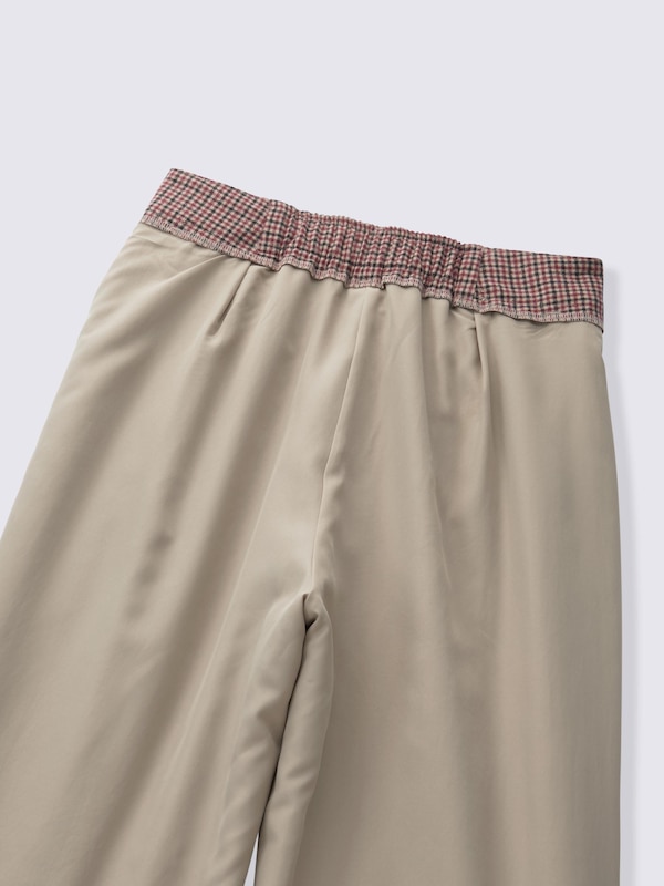 Pleated Tapered Pants | Check | CL