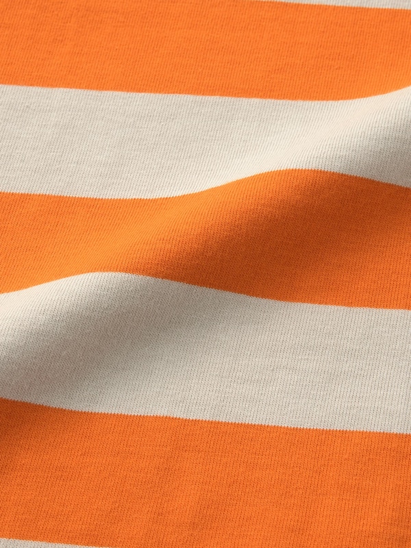 Cotton Boxy T-Shirt | Long | Stripe | UL