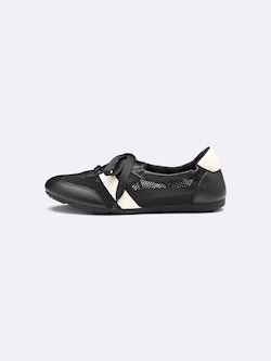 Mesh Gathered Ballet Sneakers