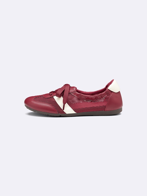 Mesh Gathered Ballet Sneakers