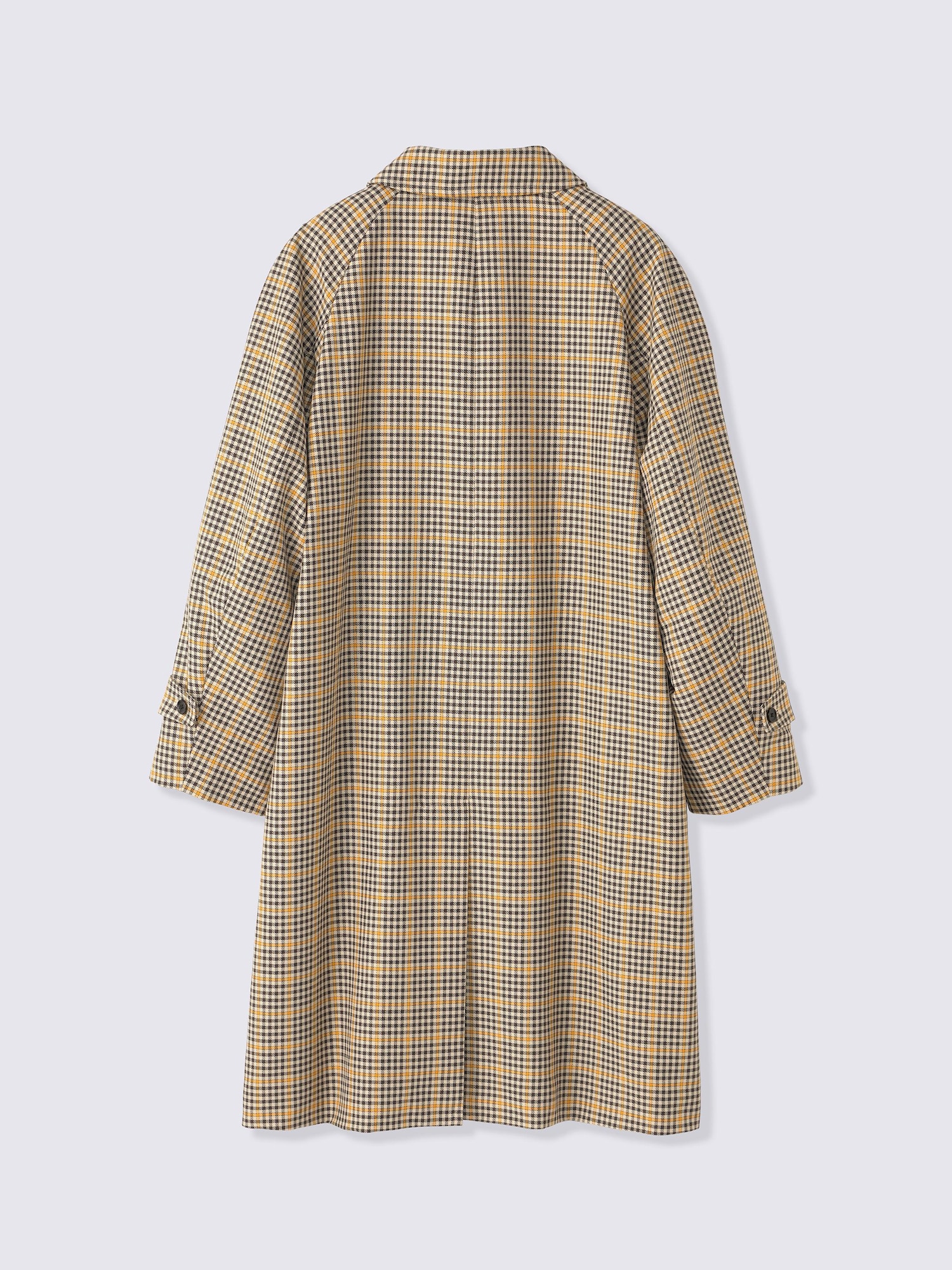 Men's Checked Balmacaan Coat | GU US