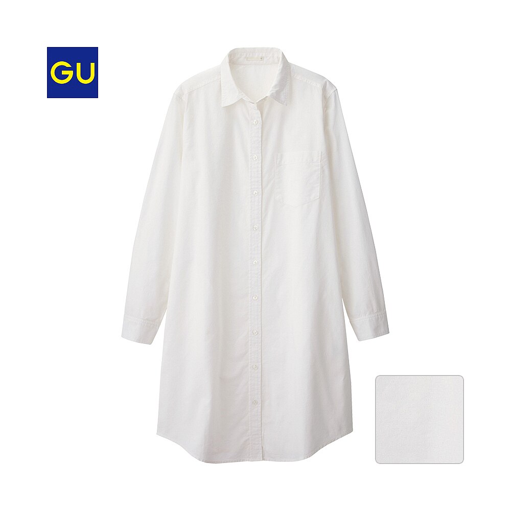 Gu公式 シャツワンピース 長袖 ｊｎ ファッション通販サイト