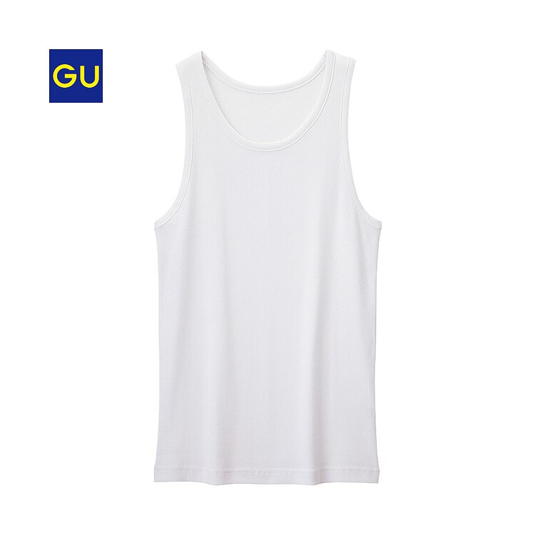 Gu公式 ウルトラコットリブタンクトップ ファッション通販サイト