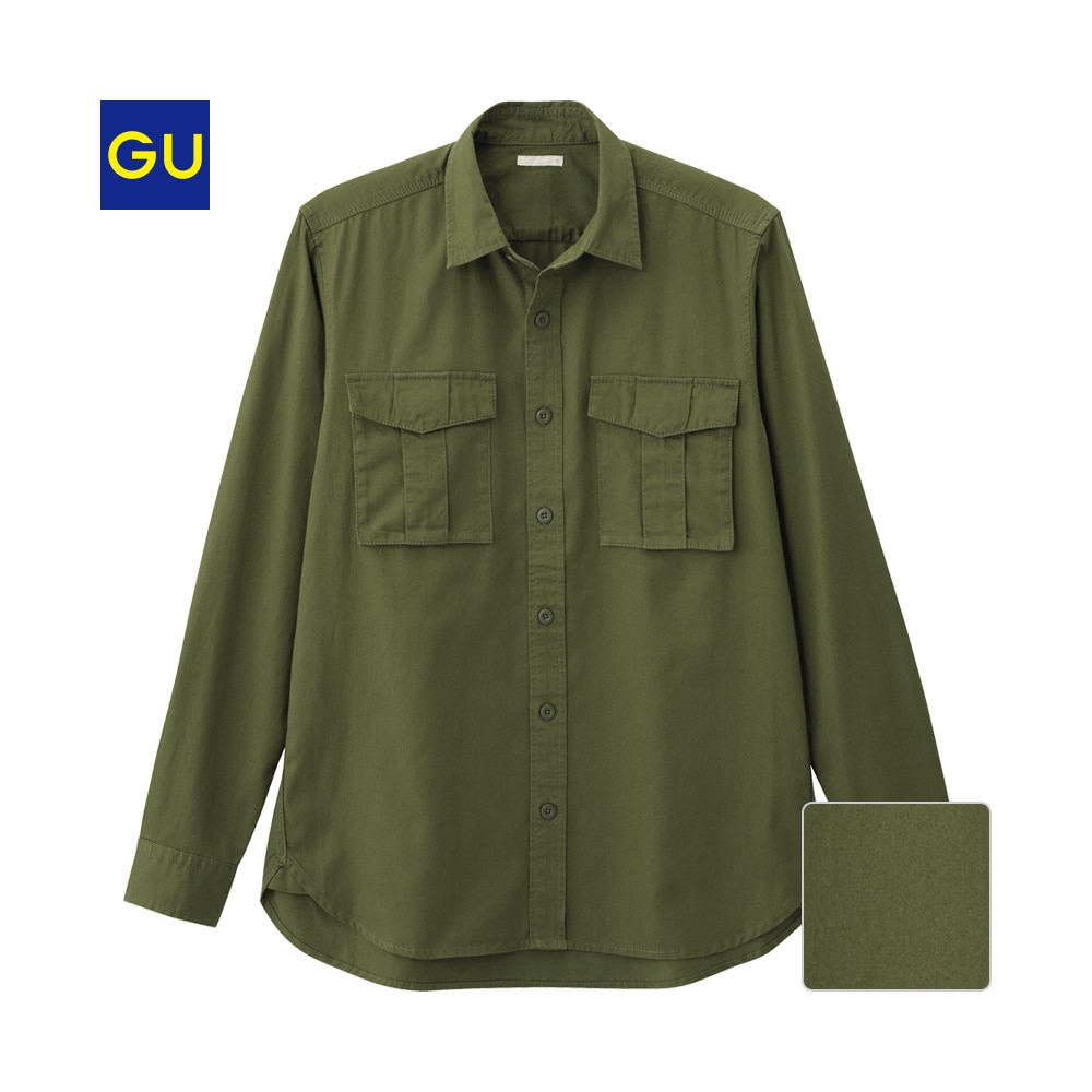 GUのビッグミリタリーシャツ(長袖) | StyleHint