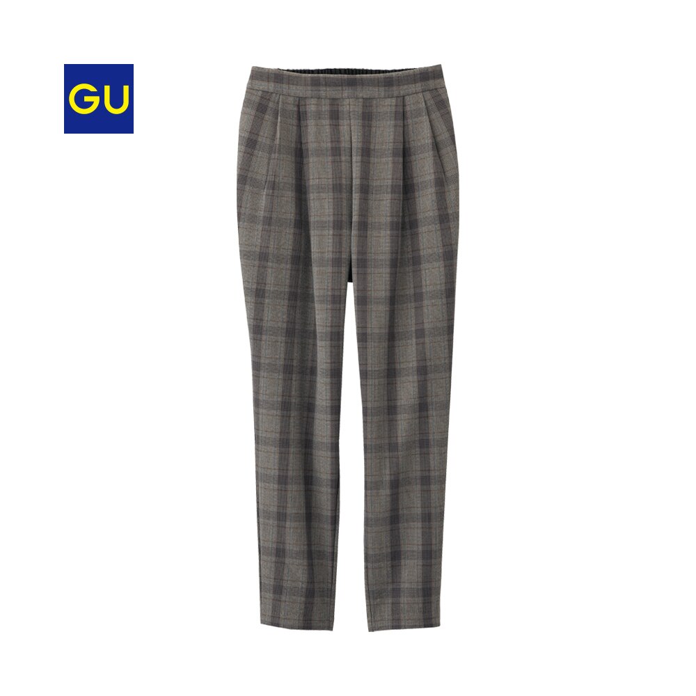 （GU）裏起毛テーパードパンツ(チェック)ＣＥのサムネイル