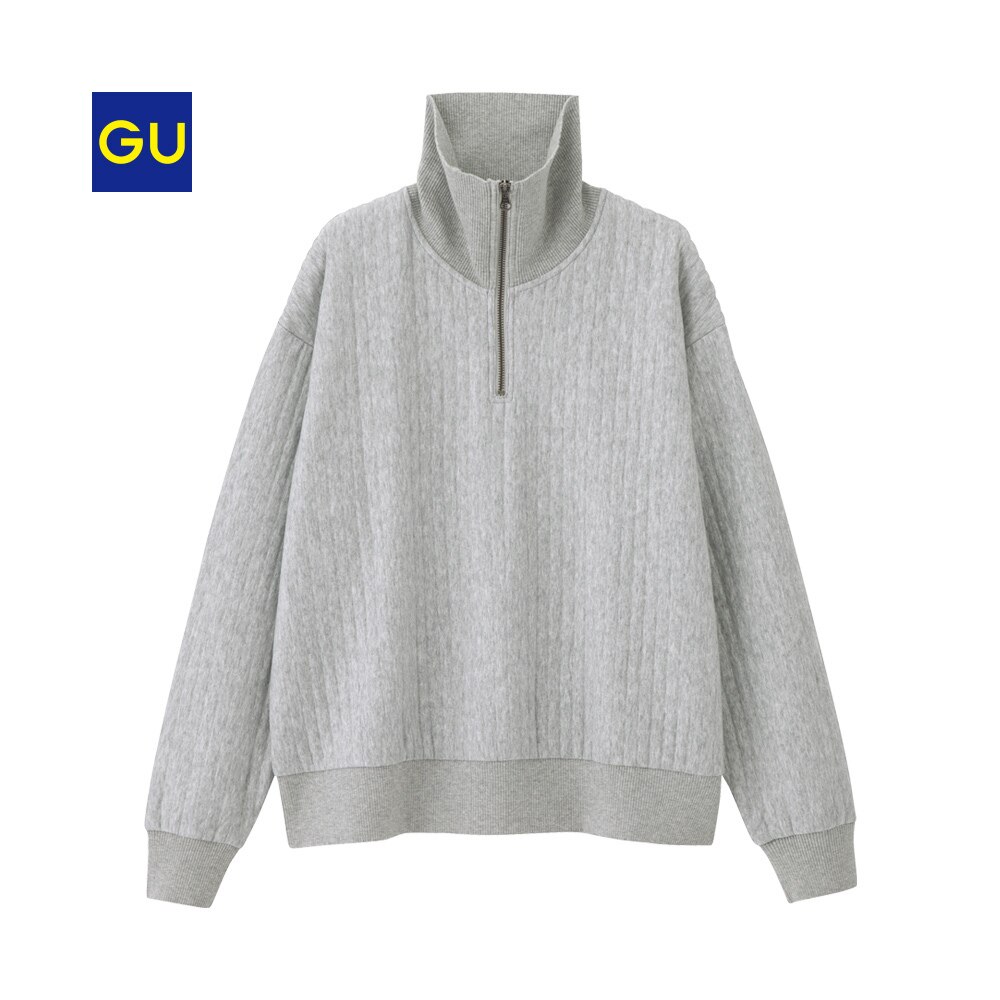 GU公式 | ハーフジッププルオーバー(長袖)ＲＧ | ファッション通販サイト