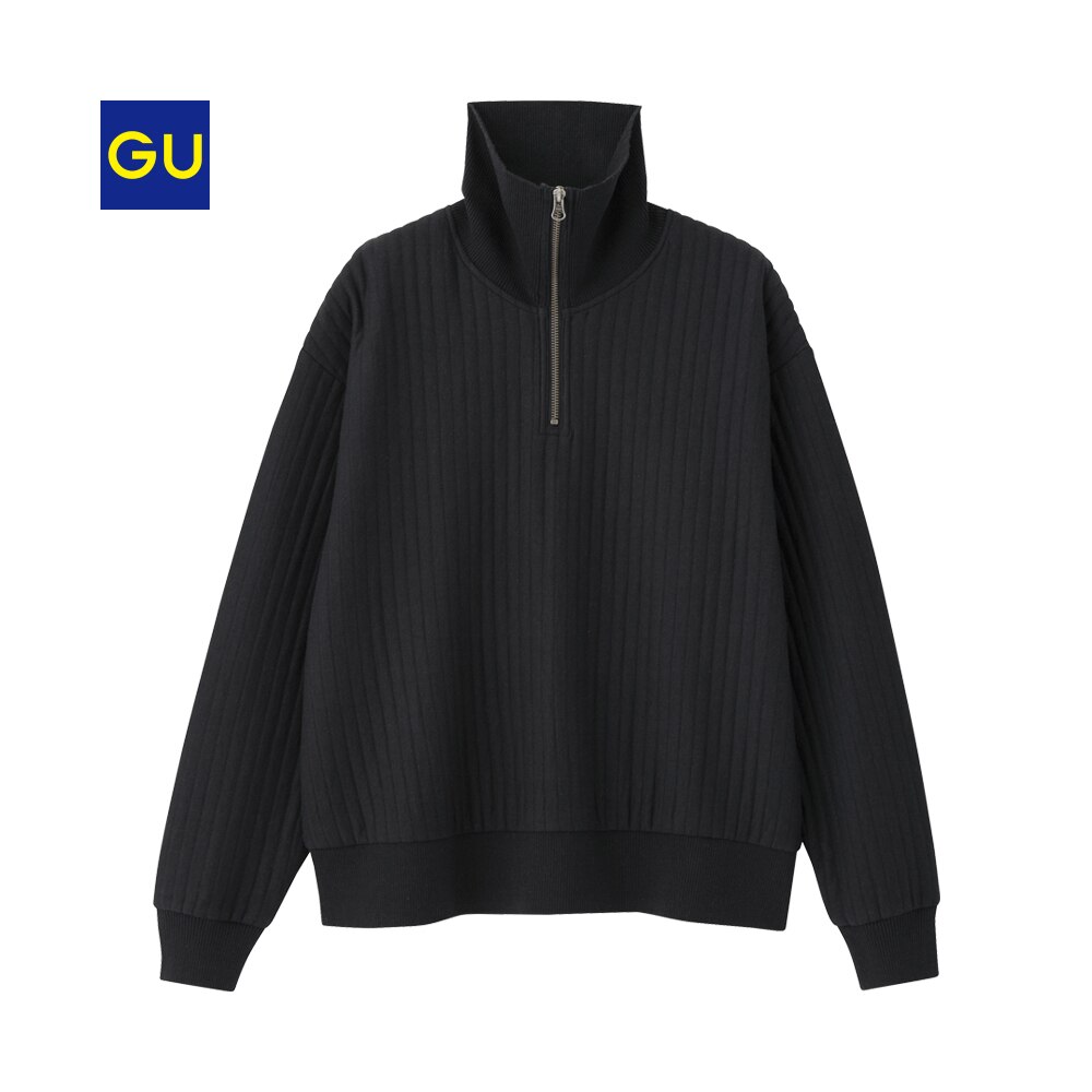 GU公式 | ハーフジッププルオーバー(長袖)ＲＧ | ファッション通販サイト