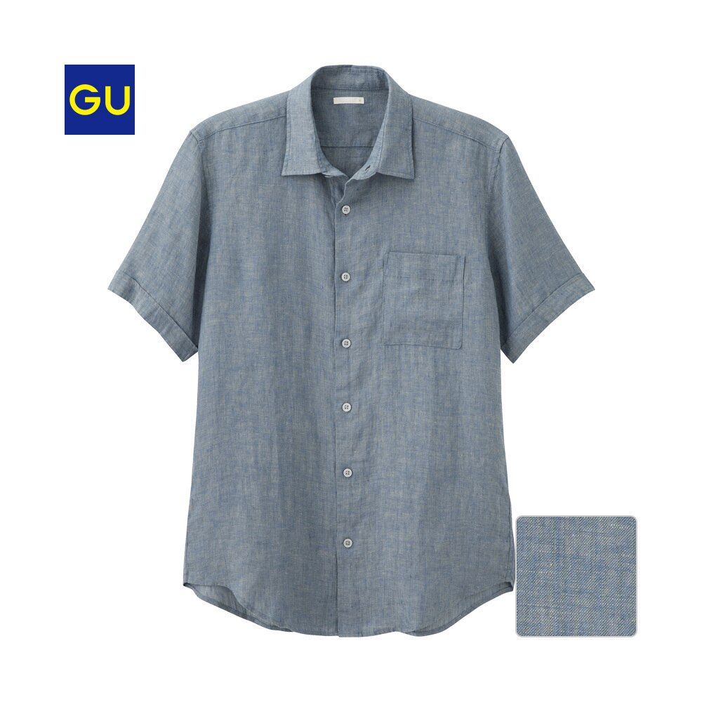 フレンチリネンシャツ 半袖 Gu ジーユー 公式通販オンラインストア
