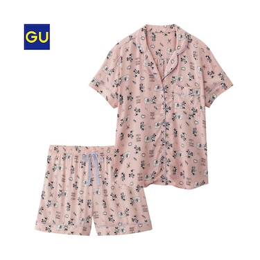 Gu公式 パジャマ 半袖 ショートパンツ ディズニー ａ ファッション通販サイト