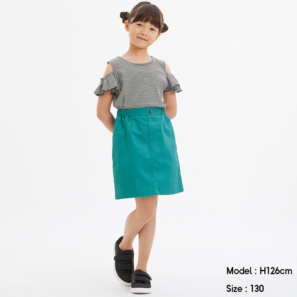 女の子 130cm GU 台形スカート 2枚セット - スカート