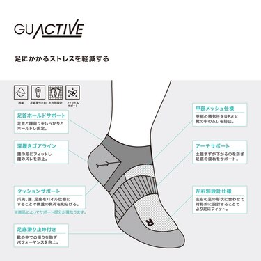 Gu公式 アクティブアシストショートソックスga ファッション通販サイト