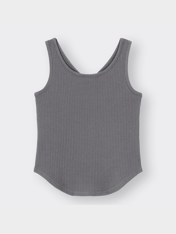   リブ2WAYタンクトップ