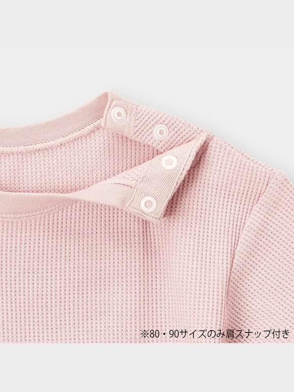 BABY(TODDLER)ワッフルクルーネックT(半袖)+E