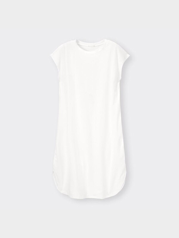 ラウンドヘムTワンピース(半袖)