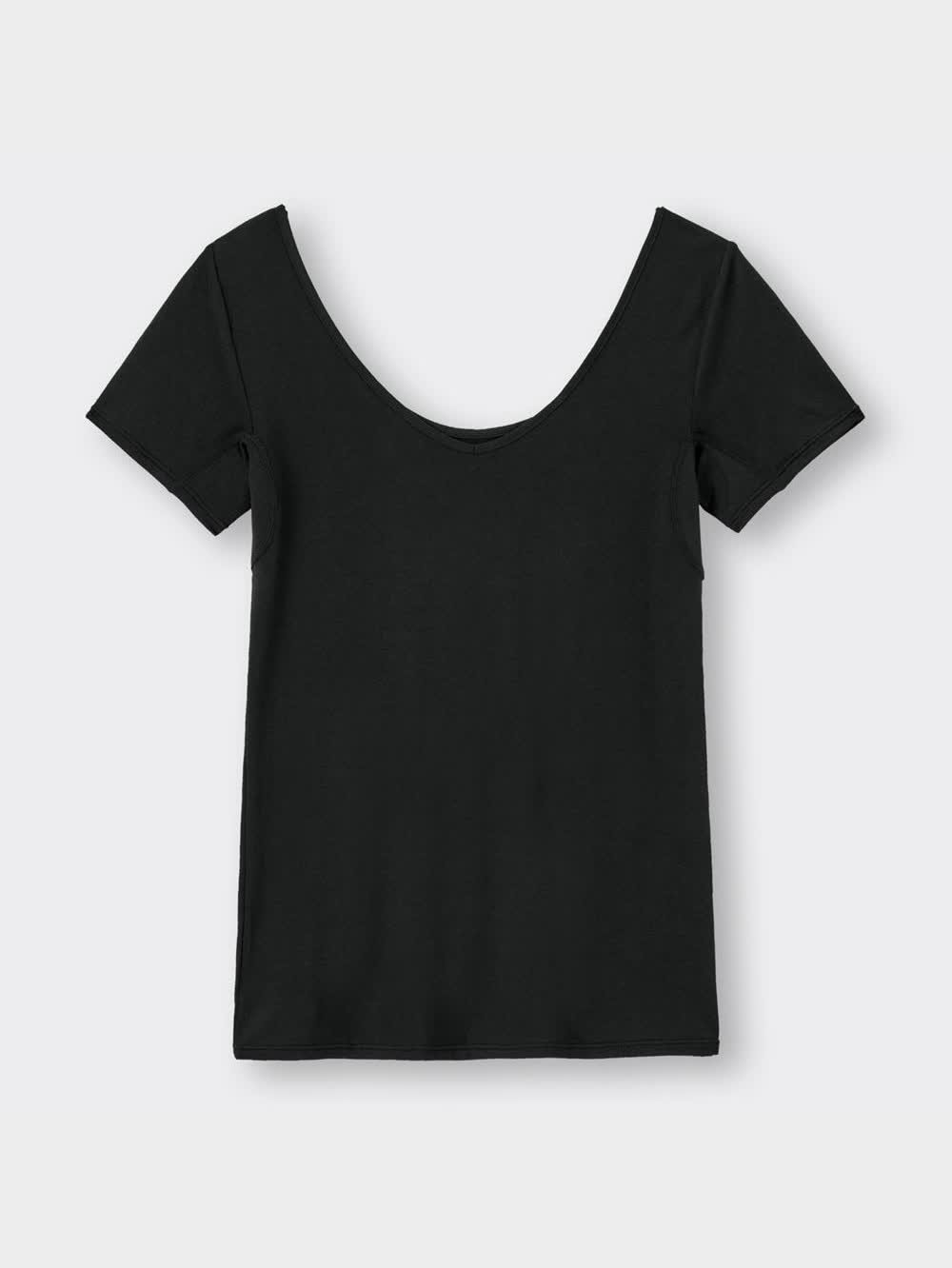 GU公式 | スタイルドライVネックT(半袖)(汗取り付き)+X