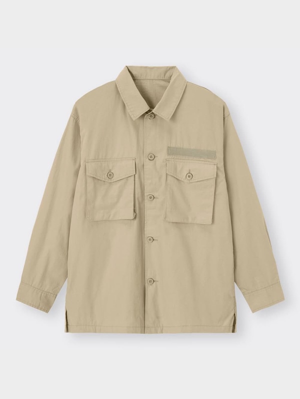 ミリタリーオーバーサイズシャツ(長袖)OSB+EC