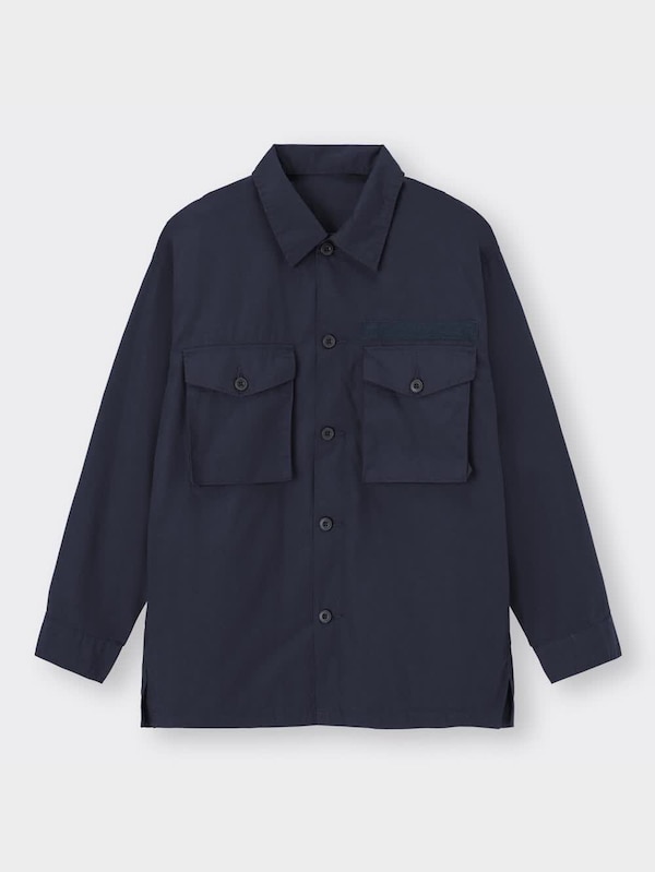 ミリタリーオーバーサイズシャツ(長袖)OSB+EC