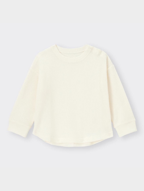BABY(TODDLER)ワッフルクルーネックT(長袖)
