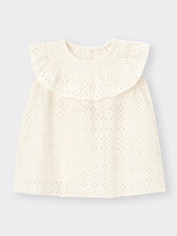 BABY(TODDLER)GIRLSレースブラウス(半袖)