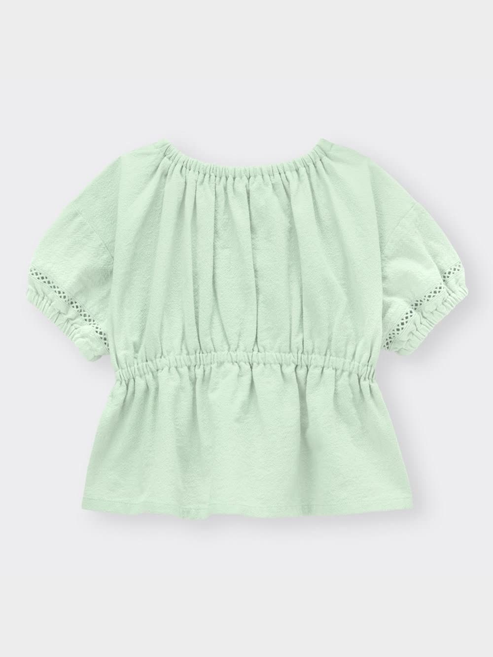 GU公式 | BABY(TODDLER)GIRLSハシゴレースブラウス(半袖)+E