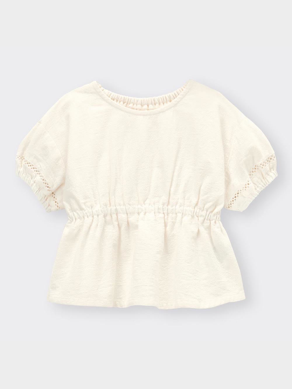 GU公式 | BABY(TODDLER)GIRLSハシゴレースブラウス(半袖)+E