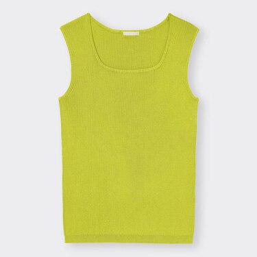 Gu公式 リブスクエアネックニットタンクトップ ファッション通販サイト Gu公式 リブスクエアネックニットタンクトップ ファッション通販サイト